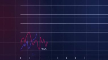 Siyah arka planda finansal veri işleme animasyonu. Küresel iş, finans, bilgisayar ve dijital arayüz kavramı dijital olarak oluşturulmuş video.