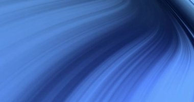 Siyah arkaplanda hareket eden parlak mavi ışık izlerinin animasyonu. Renk, şekil, ışık ve hareket konsepti dijital olarak oluşturulmuş video