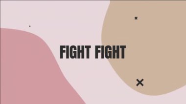 Dövüş metninin şablon arkaplanı üzerinden canlandırılması. Küresel video oyunu, dijital arayüz, iletişim, bilgisayar ve veri işleme kavramı dijital olarak oluşturuldu.