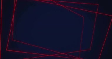 Siyah zemin üzerindeki kırmızı çizgilerin animasyonu. Şekiller, hareket ve arkaplan konsepti dijital olarak oluşturulmuş video.