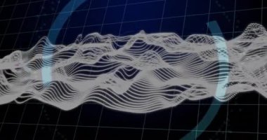 Bulut ve asma kilit simgesi üzerinde dijital veri işleme animasyonu. Çevrimiçi küresel siber, bağlantılar, bulut hesaplama ve veri işleme kavramı dijital olarak oluşturulmuş video.