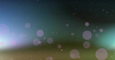 Bulanık arkaplan üzerinde mor daireler olan Bokeh animasyonu. soyut, dijital, ışık, parlayan, dekoratif, canlı