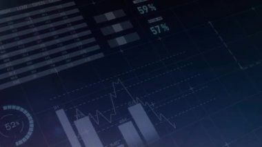 Elektrik direkleri üzerinde birden fazla grafik ve programlama dili animasyonu. Dijital bileşik, çoklu pozlama, bilgi, iş, veri, güç arzı, güç üretimi, teknoloji.
