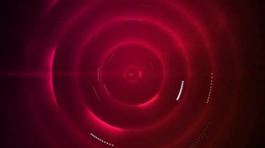 Dönen kırmızı dairesel desenler ve noktalar, soyut animasyon. hareket, dijital, modern, tasarım, arkaplan, kusursuz