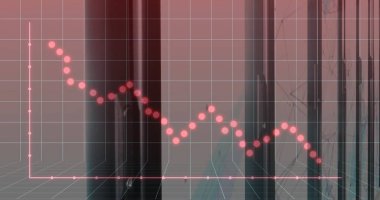 Sunucu odasındaki finansal veri işleme resmi. Küresel teknoloji, hesaplama, finans ve dijital arayüz kavramı dijital olarak oluşturuldu.