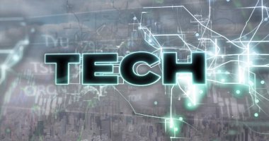 Veri işleme ve bağlantıları üzerinden teknik metin görüntüsü. Küresel iş, bağlantılar, hesaplama ve veri işleme kavramı dijital olarak oluşturulmuş resim.