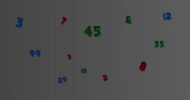 Sayıların ve grafiklerin dijital ekranda görüntüsü. Finans, veri işleme ve teknoloji konsepti, dijital olarak oluşturulmuş görüntü.