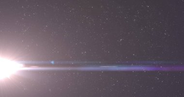 Koyu arkaplanda parlayan ışık lekeleri. renk, hareket ve enerji arkaplan kavramı, dijital olarak oluşturulmuş görüntü.