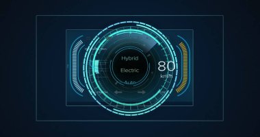 Siyah arkaplanda tarama ve veri işleme görüntüsü. Küresel finansman, bilgisayar ve dijital arayüz kavramı, dijital olarak oluşturulmuş resim.