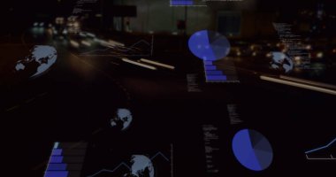 Entegre devre ve dünya haritası üzerinden bağlantı ve veri işleme ağının resmi. Küresel iş ve dijital arayüz kavramı, dijital olarak oluşturulmuş görüntü.