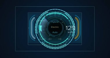 Siyah arkaplanda tarama ve veri işleme görüntüsü. Küresel finansman, bilgisayar ve dijital arayüz kavramı, dijital olarak oluşturulmuş resim.