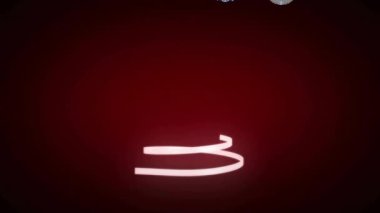 Mücevherlerin üzerinde noel ağacı animasyonu. Noel, kutlama ve dijital arayüz kavramı dijital olarak oluşturulmuş video.