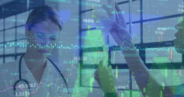 Küre ve bağlantı ağlı metin görüntüsü. Küresel dijital arayüz teknolojisi ve ağ oluşturma konsepti, dijital olarak oluşturulmuş görüntü.