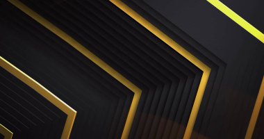 Siyah arkaplanda parlayan altın simgeler üzerinde turuncu ışık dalgaları. Enerji, veri, bağlantı ve iletişim dijital olarak oluşturuldu.