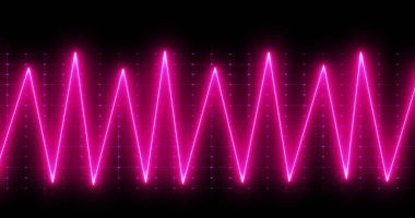 Siyah arkaplandaki kardiyograf görüntüsü. Sağlık, zindelik ve dijital arayüz kavramı, dijital olarak oluşturulmuş görüntü.