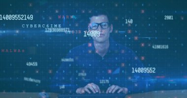 Sosyal medya simgeleri ve bağlantıları ile bağlantı ağının resmi. Küresel sosyal medya dijital arayüz teknolojisi ve bağlantılar konsepti, dijital olarak oluşturulmuş görüntü.