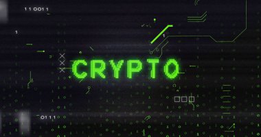 İkili kodlara karşı devre kartı deseninde şifreli metin üzerinde arıza tekniği. Dijital olarak üretilmiş, hologram, kodlama, makine öğrenimi, televizyon, bankacılık ve teknoloji.