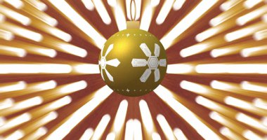 Yinelenen ışık izlerinden daha değerli bir noel görüntüsü. Noel, şenlik, kutlama ve gelenek konsepti dijital olarak oluşturuldu.