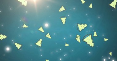 Beyaz noktalar üzerinde noel kurabiyesi resmi. Noel, kutlama ve dijital arayüz kavramı dijital olarak oluşturulmuş görüntü.