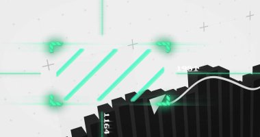 Veri işleme resimli çubuk grafik ve hata iletileri. analitik, istatistik, bar tablosu, görselleştirme, bilgi, analiz