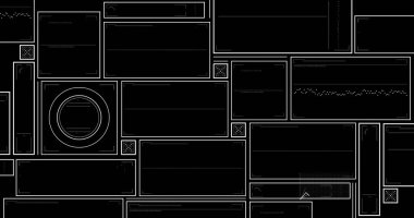 Ekranlarda dijital veri işleme resmi. Dijital olarak oluşturulmuş küresel bağlantılar, hesaplama ve veri işleme kavramı.