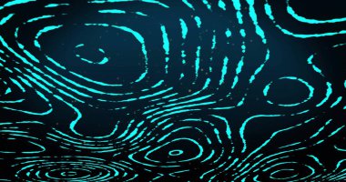 Koyu arkaplanda hareket eden parlak mavi çizgilerin resmi. Bağlantı, işleme, ağ ve iletişim, dijital olarak oluşturulmuş resim.