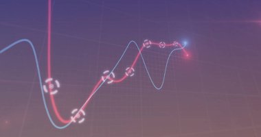 Mavi arkaplanda veri işleme resmi. Küresel teknoloji, bilgisayar ve dijital arayüz kavramı dijital olarak oluşturulmuş görüntü.