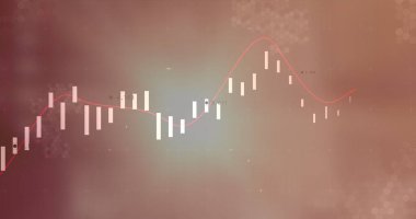 Veri işleme üzerinden diyagramları taşıma görüntüsü. Teknoloji, iş ve dijital arayüz kavramı dijital olarak oluşturulmuş görüntü.