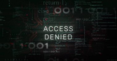 Arayüzdeki veri ve grafikler üzerinden metin erişimi engellendi. Veri, güvenlik, ağ, iş, dijital arayüz, bağlantı ve iletişim, dijital olarak oluşturulmuş görüntü.