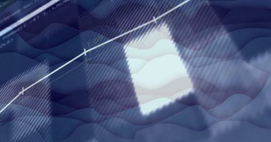 Titreyen ekranlar üzerinde dijital veri işleme resmi. Küresel siber güvenlik, bağlantılar, hesaplama ve veri işleme kavramı dijital olarak oluşturuldu.