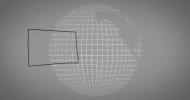 Okul sehpasında soyut dünya ve yaratıcı karalamaların animasyonu. Yaratıcılık, yenilik, hayal gücü, eğitim, öğrenme, sanat