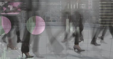 Finansal veri tabloları ve şehrin arka planındaki grafikler. Maliye, işletme, veri analizi, analitik, ekonomi, istatistik