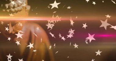 Yüzen yıldız, kısmen görünür Buda heykeli ile sıcak bir zemin üzerinde şekillenir. Meditasyon, maneviyat, sükunet, dinginlik, uyum, aydınlanma