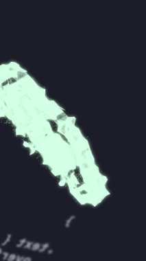 Siyah arkaplanda veri işleme üzerinde dişli bulut animasyonu. veri işleme, ağ ve teknoloji konsepti dijital olarak oluşturulmuş video.