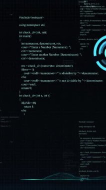 Siyah arkaplan üzerinden tarama ve veri işleme animasyonu. Ukrayna krizi ve uluslararası politika kavramı dijital olarak oluşturuldu.