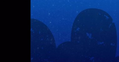 İnce dokulara sahip soyut mavi arkaplan üzerinden kalın VİBES metninin animasyonu. Tipografi, grafik tasarım, harf, modern, dijital sanat