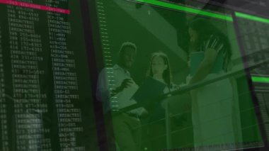 Ofis ortamında çeşitli projelerde işbirliği yapan farklı takımları kapsayan animasyon. İşbirliği, takım çalışması, beyin fırtınası, iş arkadaşları, iş adamları