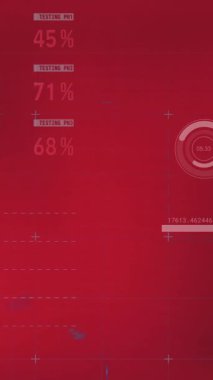 Çin bayrağı üzerinde finansal verilerin ve grafiklerin animasyonu. küresel ekonomi, finans ve politika kavramı dijital olarak oluşturulmuş video.