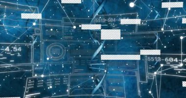 İkili kodlama ile DNA ipliği, bilimsel verileri animasyon sekansıyla işliyor. Bilim, biyoteknoloji, genetik, analiz, araştırma, dijital