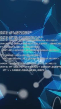 Donanma geçmişi üzerinden bilimsel verilerin animasyonu. renk, hareket, bilim, teknoloji ve dijital arayüz kavramı dijital olarak oluşturulmuş video.