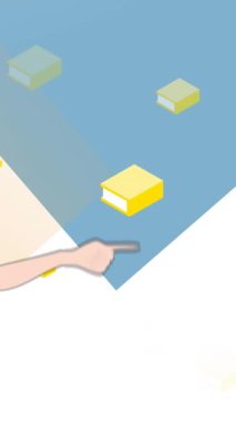 Kitap simgeleri üzerinde konuşan kadın animasyonu. Ulusal danışmanlık ayı ve dijital olarak oluşturulan kutlama konsepti.