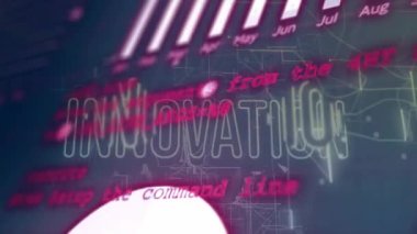 Soyut geometrik şekilli animasyon ve canlı arkaplanda dijital elementler. dinamik, renkli, modern, geleceksel, tasarım