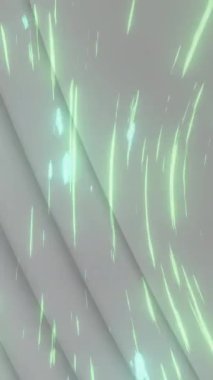 Beyaz daireler üzerinde ışık izlerinin animasyonu. küresel veri işleme, bağlantılar ve dijital arayüz konsepti dijital olarak oluşturulmuş video.