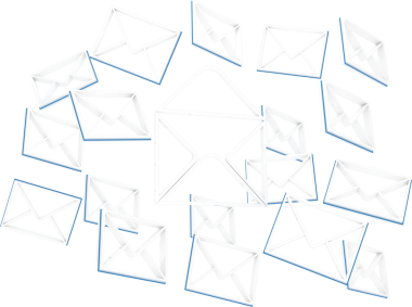 Çoklu ileti sembollerinin yakın plan görüntüsü