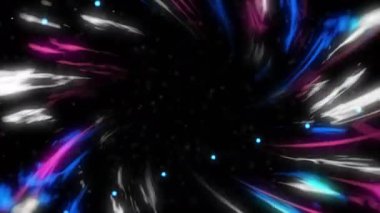 Canlı ışık çizgileri ve veri noktalarıyla çevrili dijital kürenin animasyonu. Teknoloji, fütüristik, yenilik, bağlantı, ağ, siber