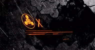 Kırmızı alarm metni, koyu dokulu arka planda animasyon ile acil eylem gerektirir. Acil durum, uyarı, bildirim, acil durum, dikkat, öncelik