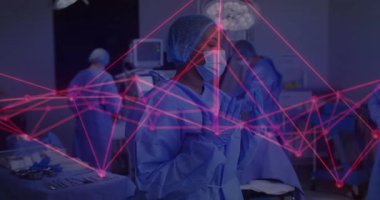 Hastanede, tıbbi profesyoneller dijital animasyon ile ameliyat yapıyorlar. Sağlık, takım çalışması, yenilik, teknoloji, işletme, prosedür