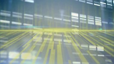 Okul projesi için dijital veri akışları ve kodlama kalıpları oluşturuluyor. Teknoloji, programlama, fütüristik, ağ