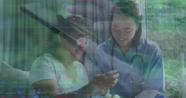 Hastane ortamındaki tıbbi verileri kullanarak hastaya ve sağlık uzmanına yardım etmek. dijital, teknoloji, yenilik, hasta bakımı, doktor, tıp