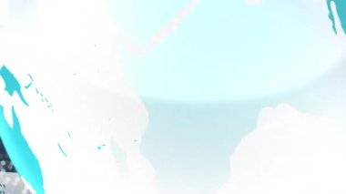 Ağ bağlantıları ve haber metniyle dijital dünyanın animasyonu. Küresel, bağlantı, teknoloji, iletişim, bilgi, medya